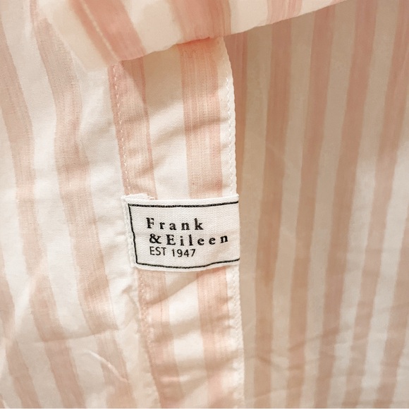 Frank & Eileen | Frank Pink/White Striped Button Down - Picture 6 of 13
